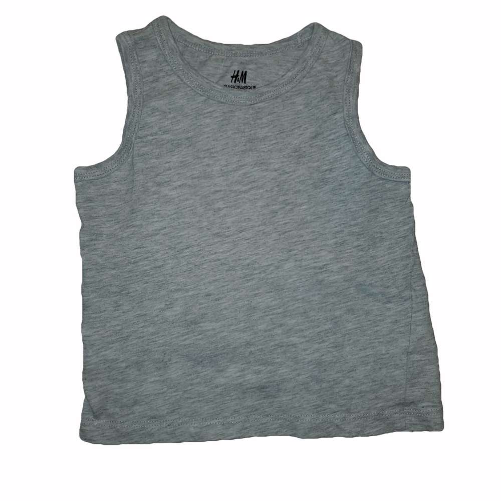 H&M 2T Sleeveless Printed Tanks Tan / Black / Gray - Picture 3 of 4